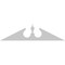 Ekena Millwork Acorn Architectural Grade PVC Pediment, 82"W x 20-1/2"H x 2-3/4"P (Pitch 6/12) PEDPS082X205ACR00 - alternate 3